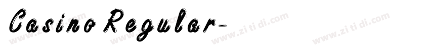 Casino Regular字体转换